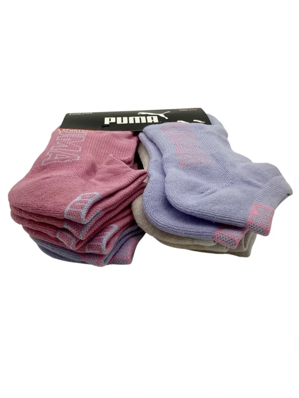 Puma 6 pk. Low Cut Sportstyle Training Socks (NWT) (Shoe Size: 5-9.5)